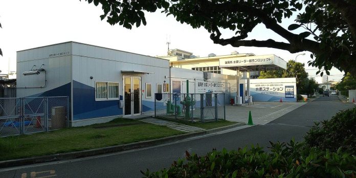Hydrogen refueling station in Fukuoka, Japan
