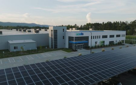 Qcells solar module manufacturing plant in Dalton for the perovskite solar manufacturers article