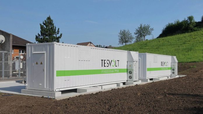 Tesvolt battery energy storage system installation for the LFP vs NMC grid storage cost article