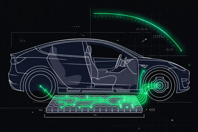 How Long Do EV Batteries Last? 22,700 Cars Say 13+ Years — If You Charge Them Right Cutaway illustration of an electric car showing its under-floor battery pack with glowing green energy-flow lines